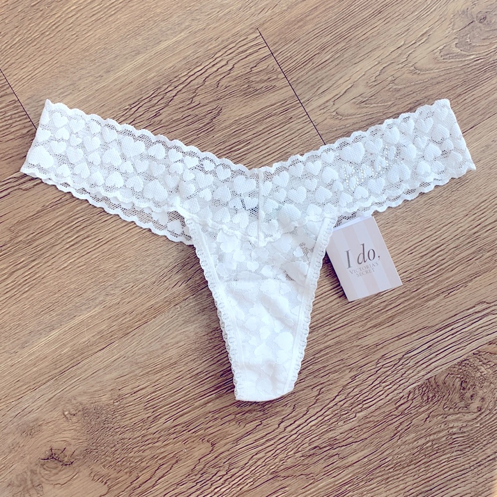 NWT Victoria’s Secret Bride Lace Thong